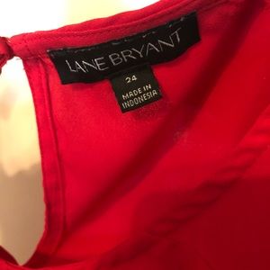 Lane Bryant Tops - Lane Bryant Red Cold Shoulder Blouse sz 24 Lane Bryant Tops - Lane Bryant Red Cold Shoulder Blouse sz 24